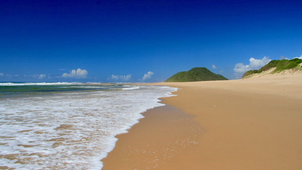 The beautiful Indian Ocean beaches of Kosi Bay